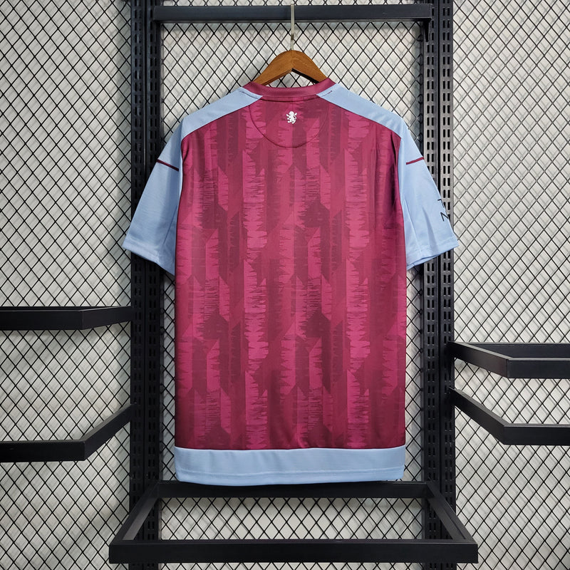 Camisa Aston Villa Home 23/24 Castore Torcedor Masculina - Lançamento